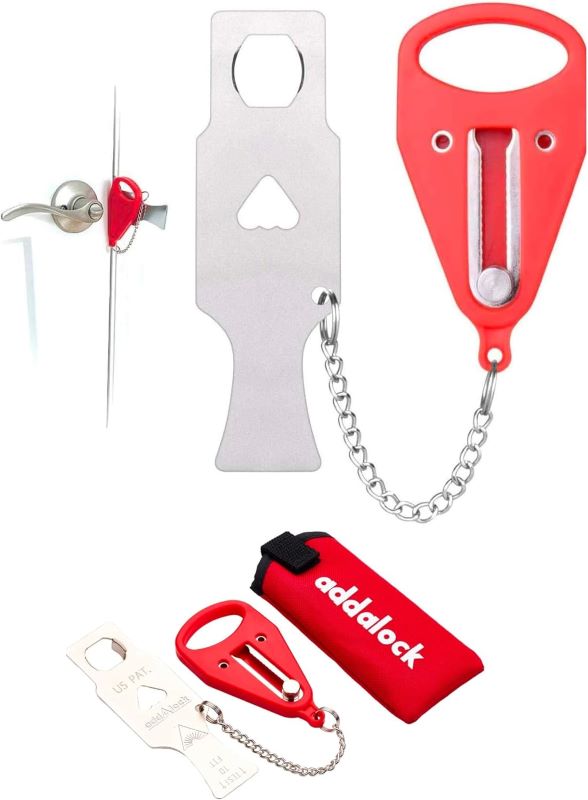 red Addalock Portable Door Lock