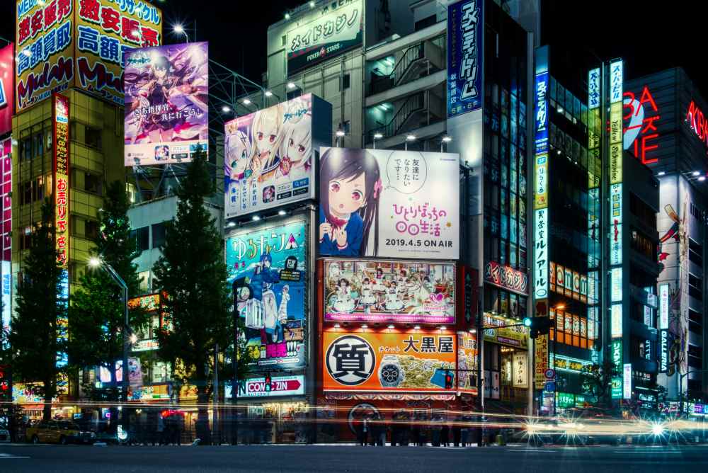 street with Tokyo’s anime and manga street signage - best things to do in Tokyo