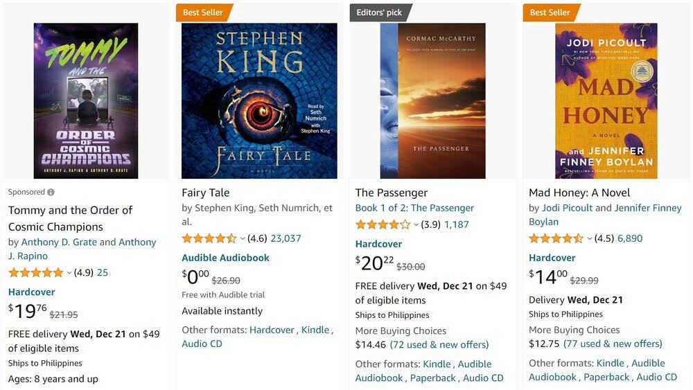Amazon KDP Program sample Books for sale