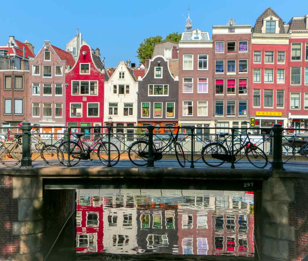 bicycles in the bridge- netherlands digital nomad visa