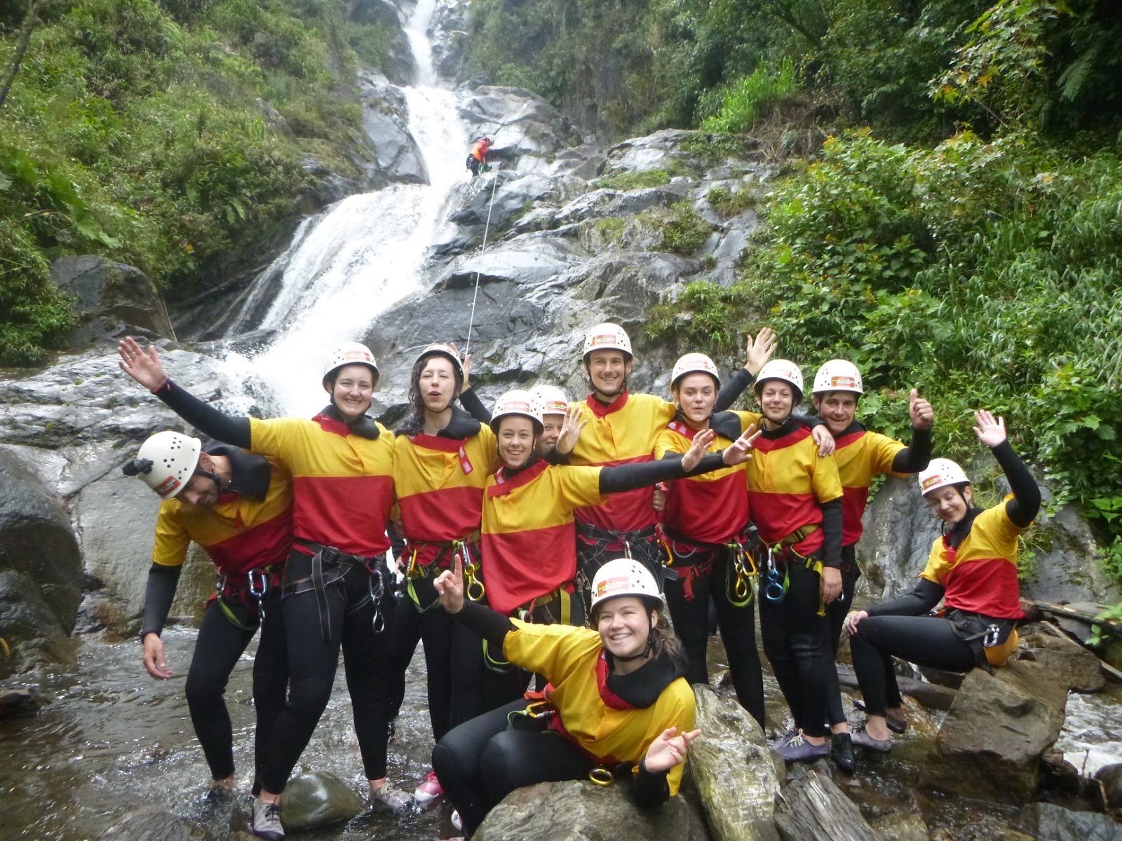 banos group pic waterfall