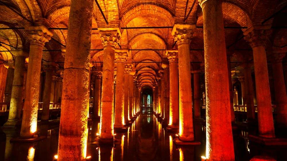 inside a palace structure - Underground Attractions