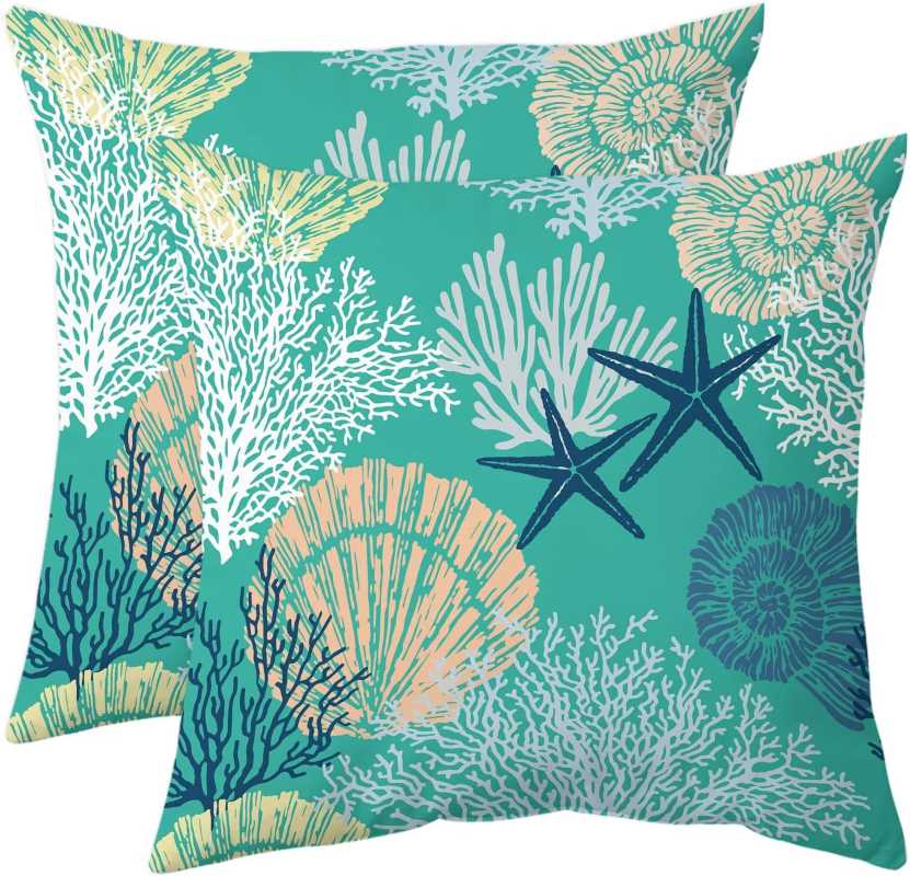 beach design cushions