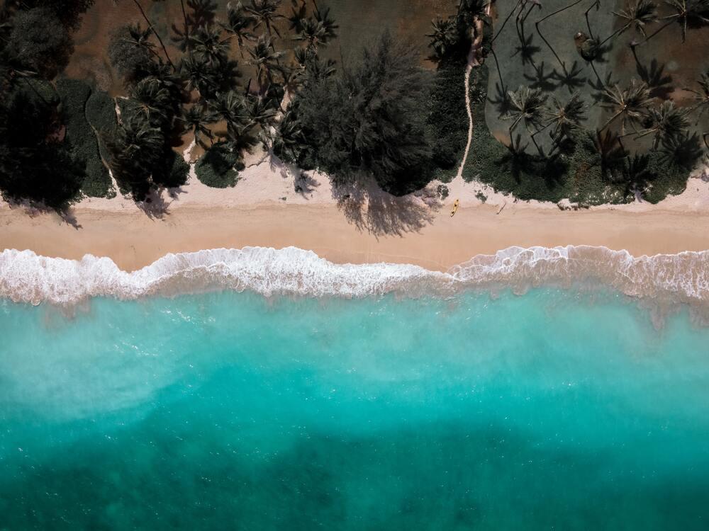 Beach drone image