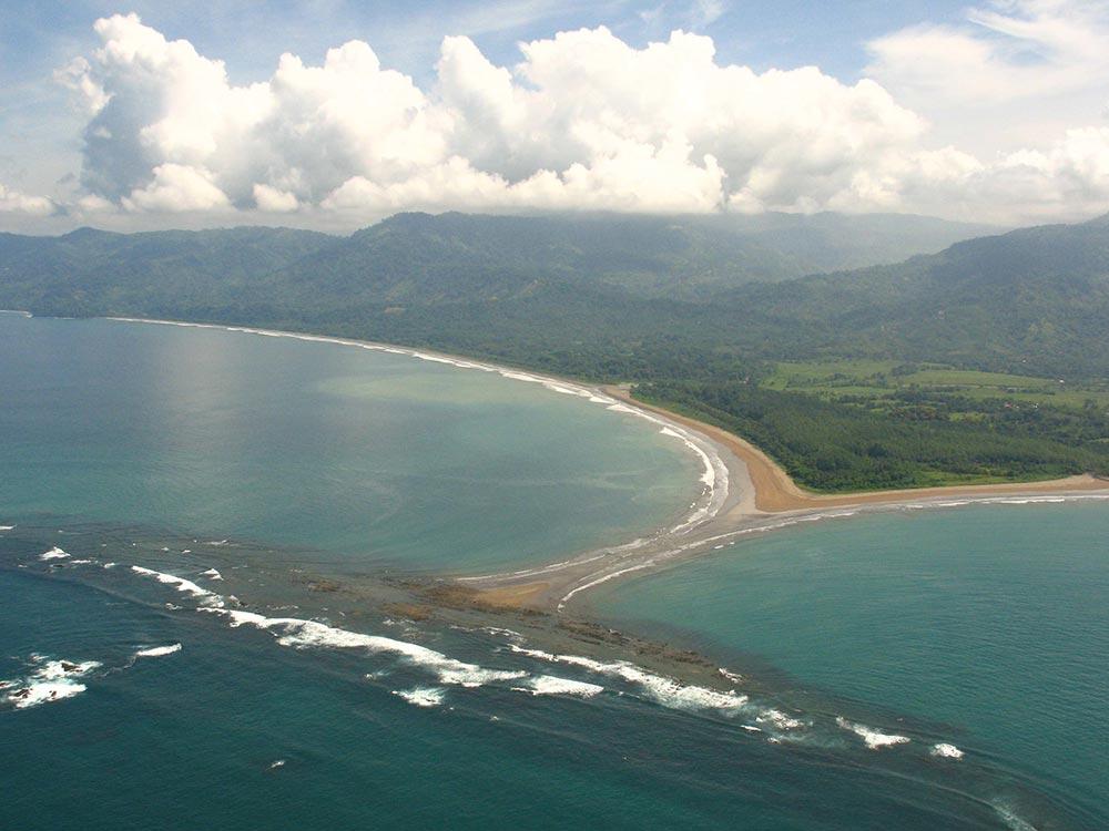beach looks like Whale’s Tail at the Costa Ballena (Whale Coast), South Pacific