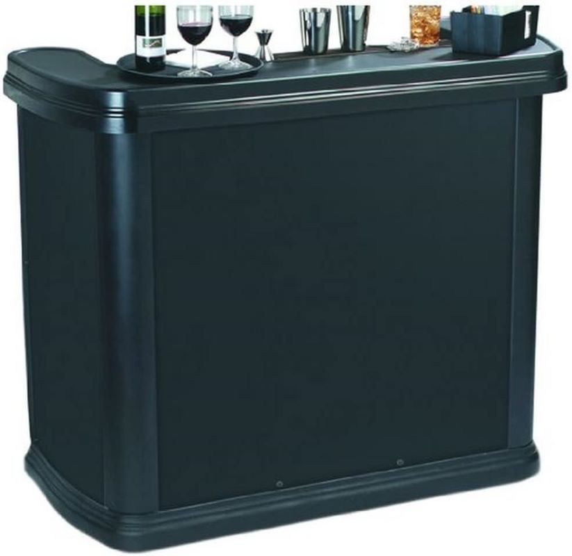 black portable beach bar