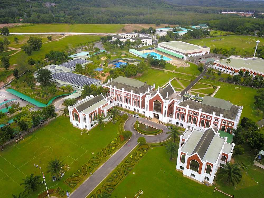 Aerial view of british international school