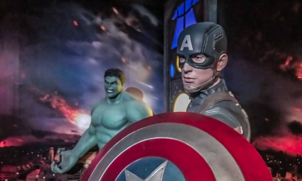 wax figure of Captain America with Hulk- Best Things to Do in Cancun Mexico