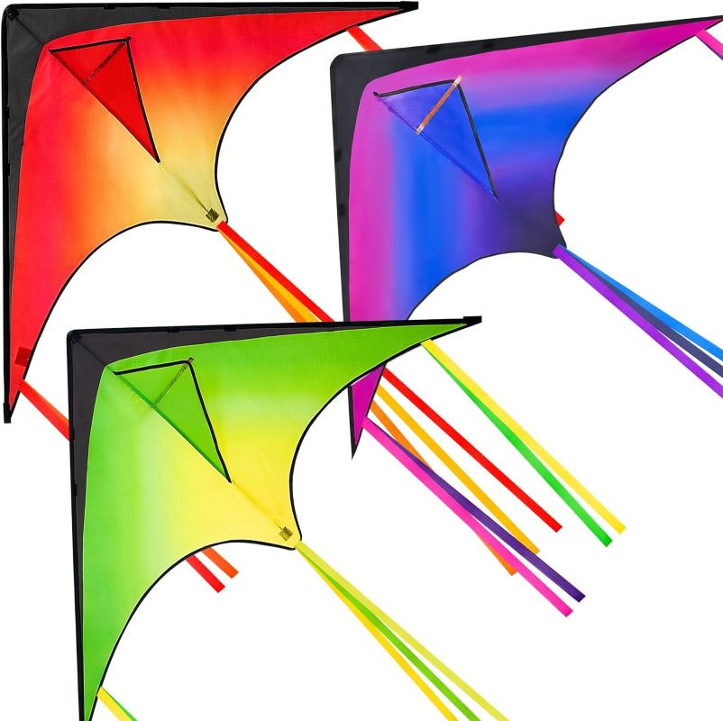 colorful kites flying