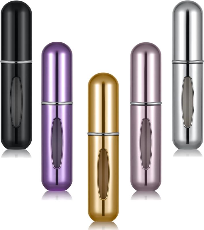 colorful refillable perfume spray bottles