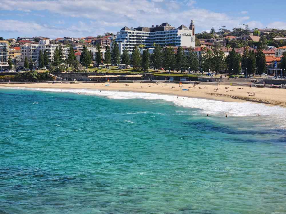 city view with buildings and trees in front of the beach - Best Beaches in Australia