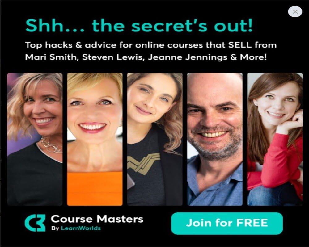 make money writing online - Course Masters - Landing Page