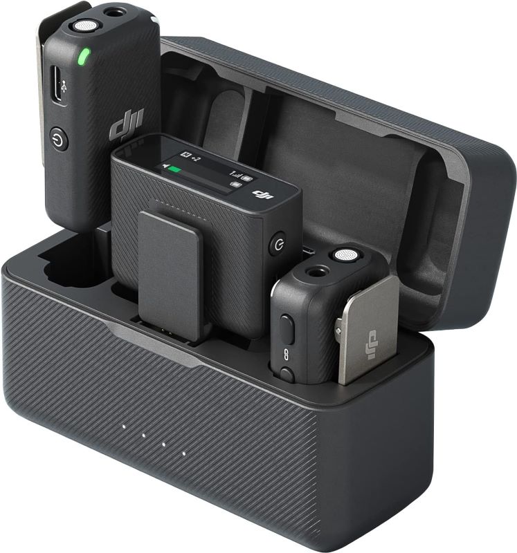 black set of Wireless Lavalier Microphone