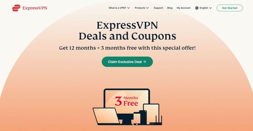 Express VPN - website homepage