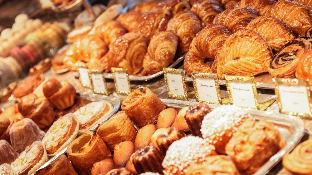 crossaint and other bread for sale
