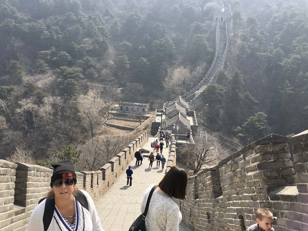 me standing on the great wall of china