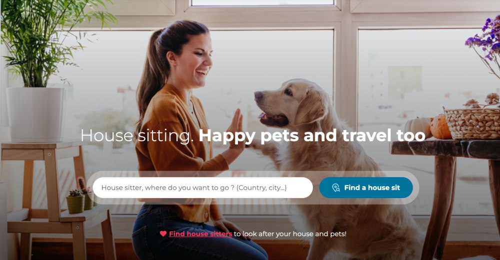 screenshot of nomador homepage