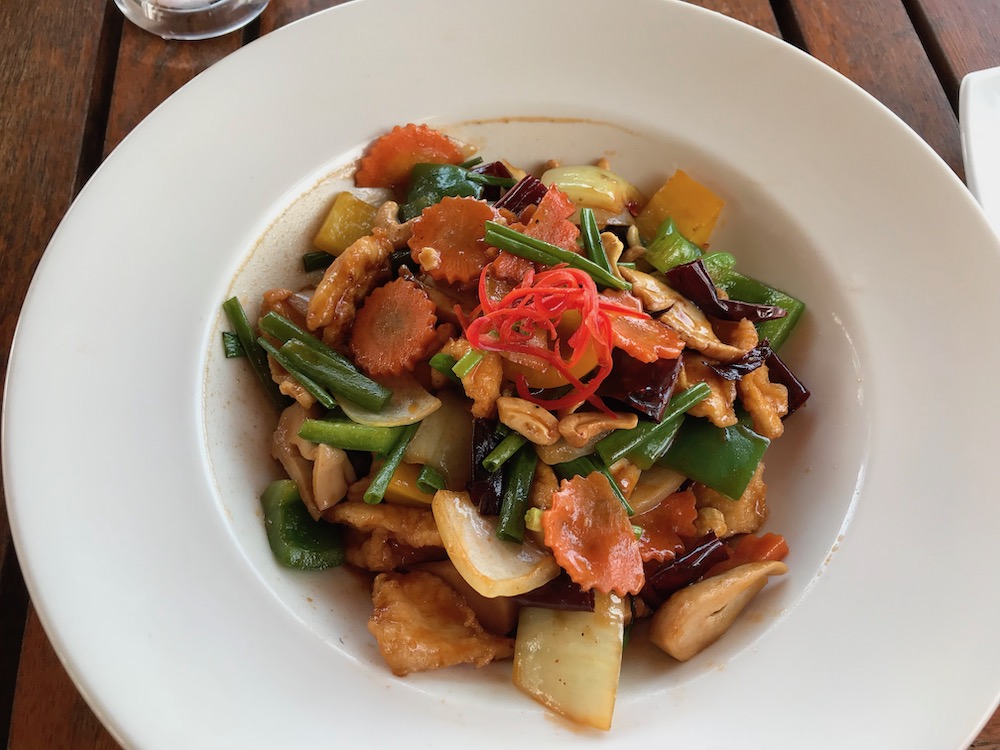 dish with vegetable