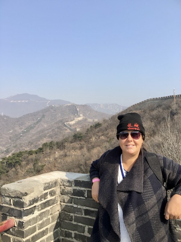 me standing on the great wall of china