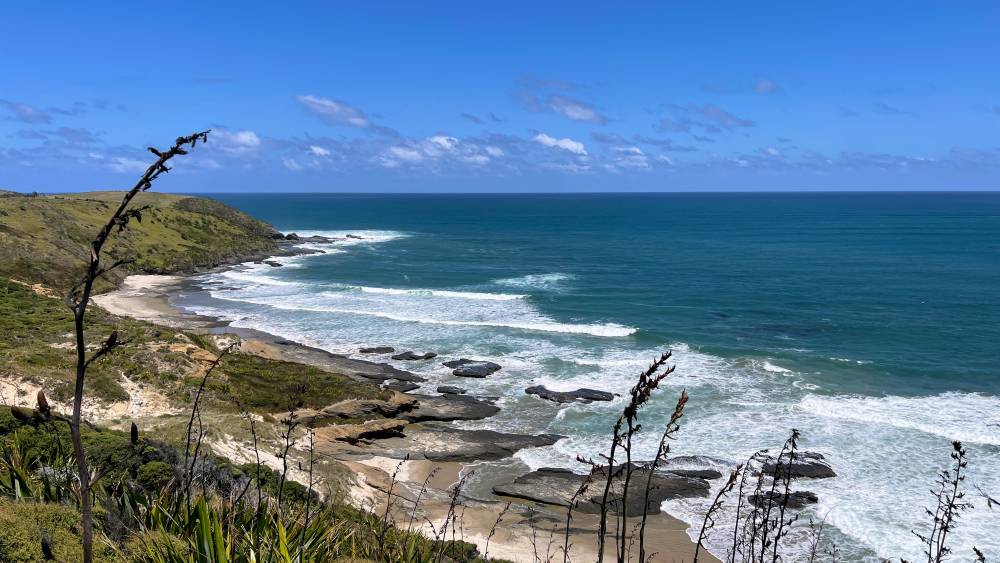 wavy ocean view
