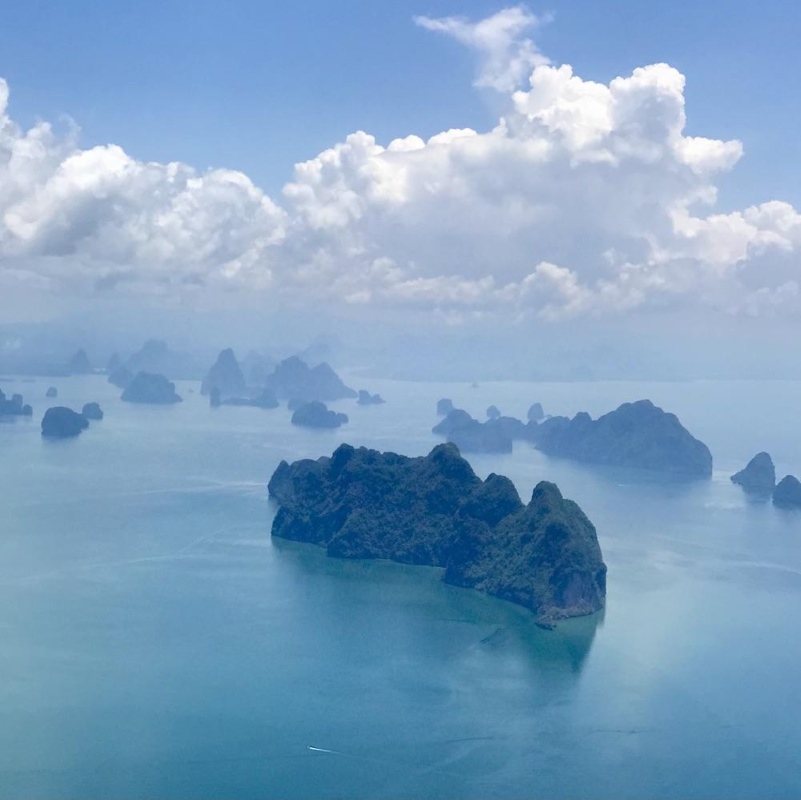 small islands around beach of thailand