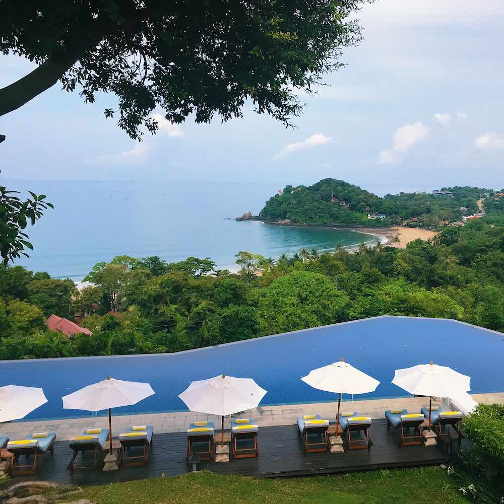 view of the ocean from the hotel on Koh Lanta