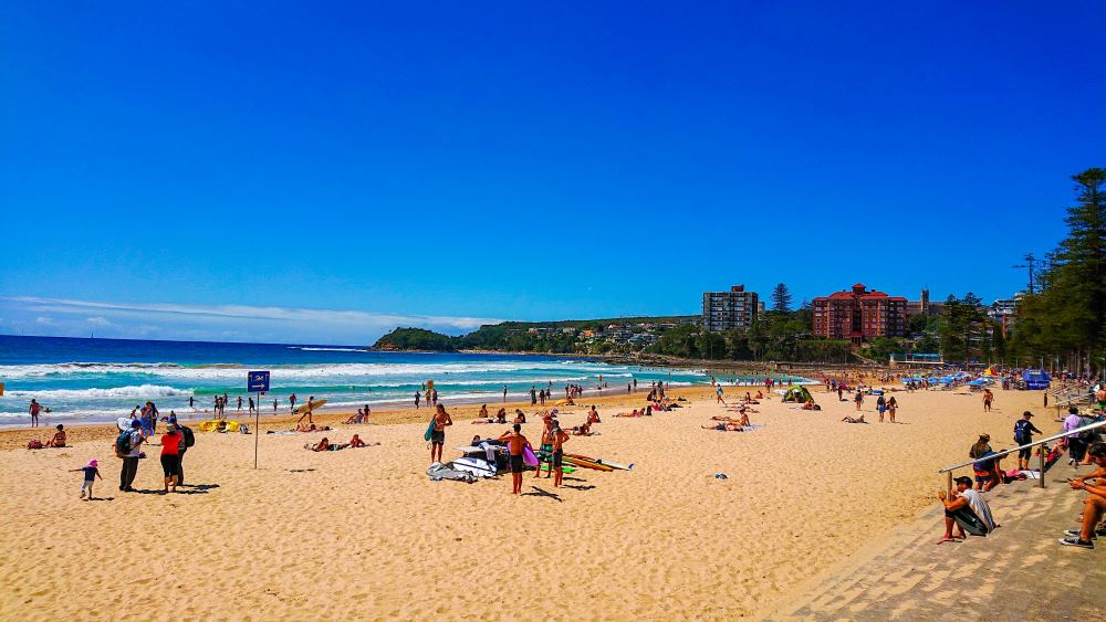 people enjoying the beach during day time