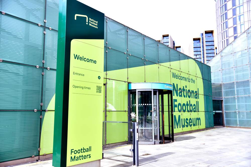 entrance of the national football museum- 30 Unique Things to Do in Manchester UK