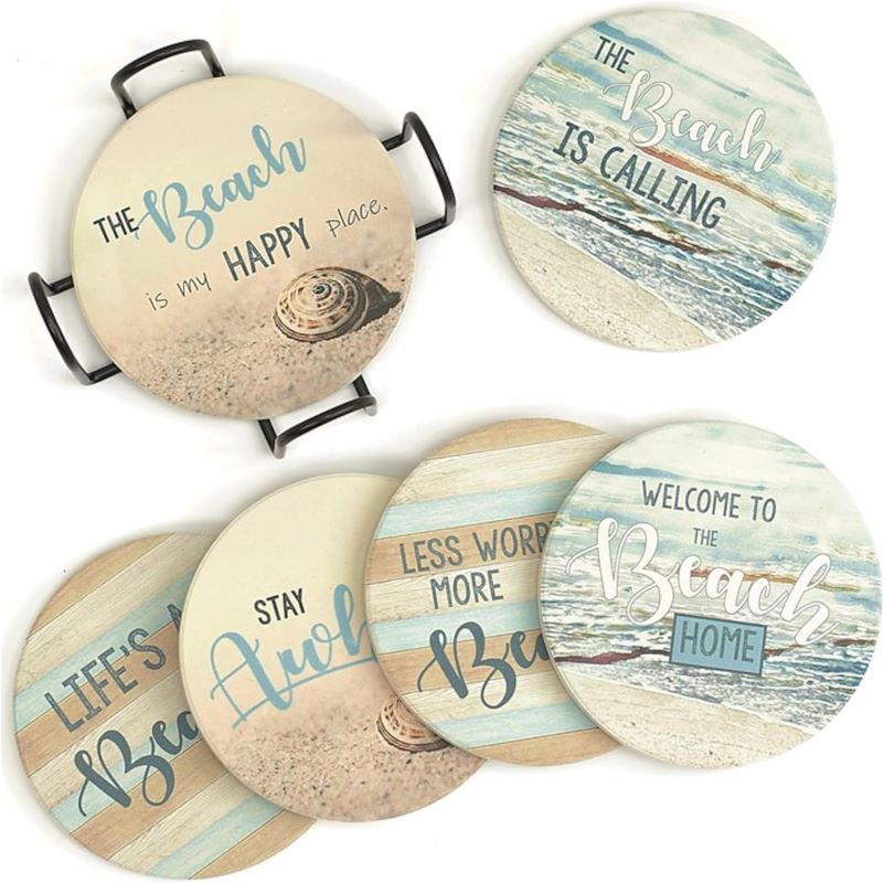 ocean inspired coaster