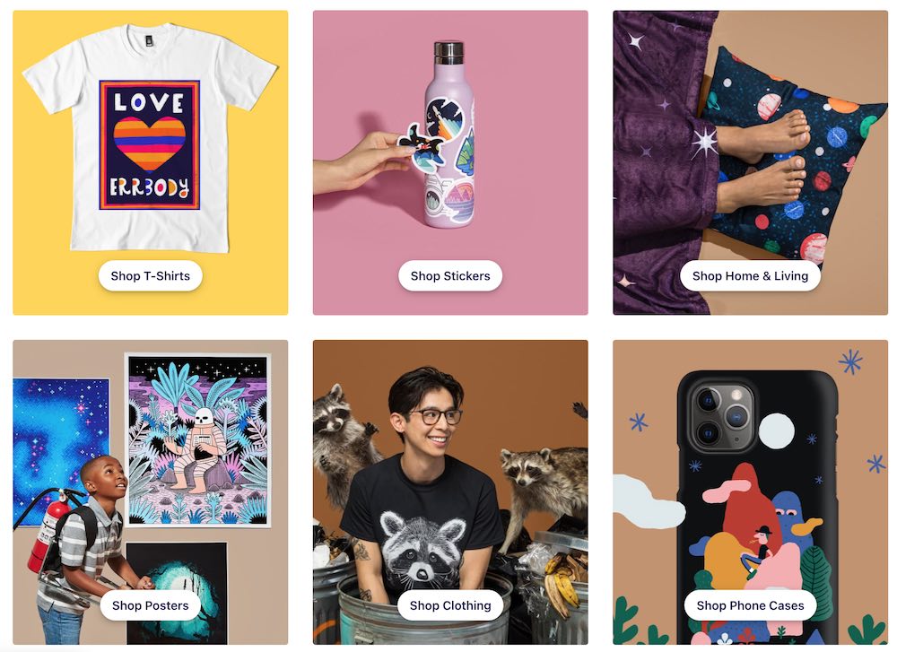 redbubble products