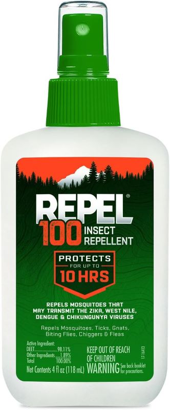 green spray Repel 100 insect repellent