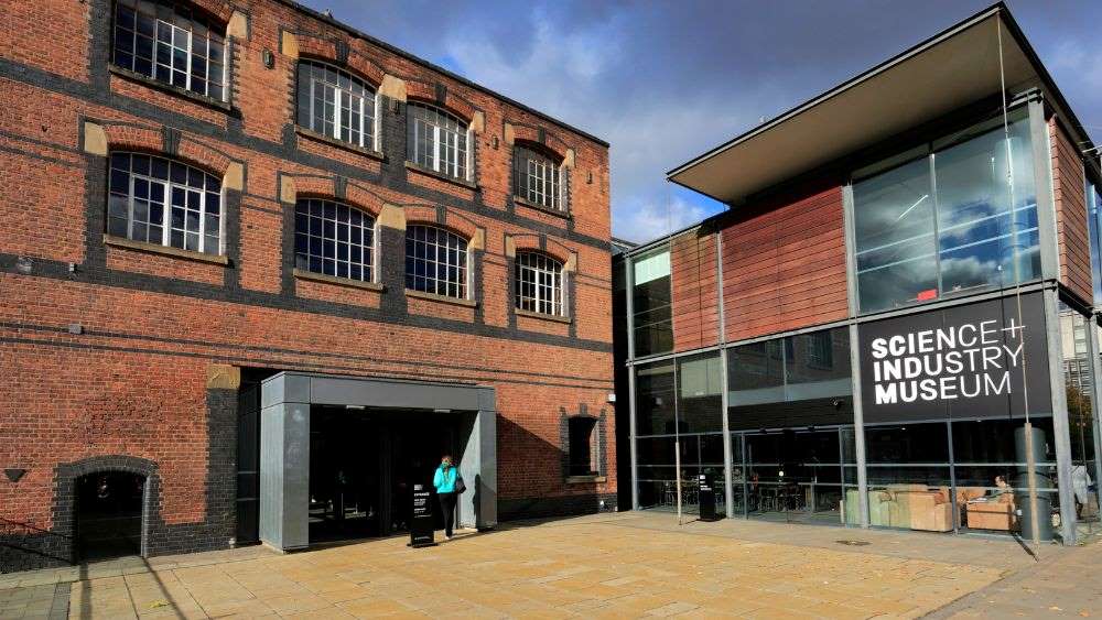 brick building of the famous science and industry museum manchester