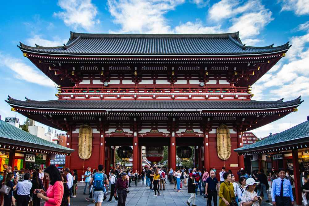 crown in front of a red building - best things to do in Tokyo