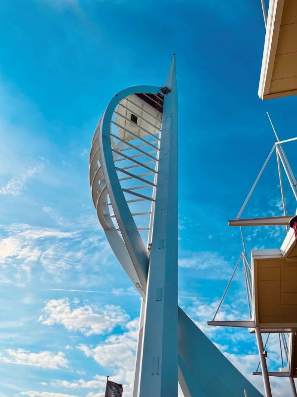Standing tall known as the Spinnaker Tower