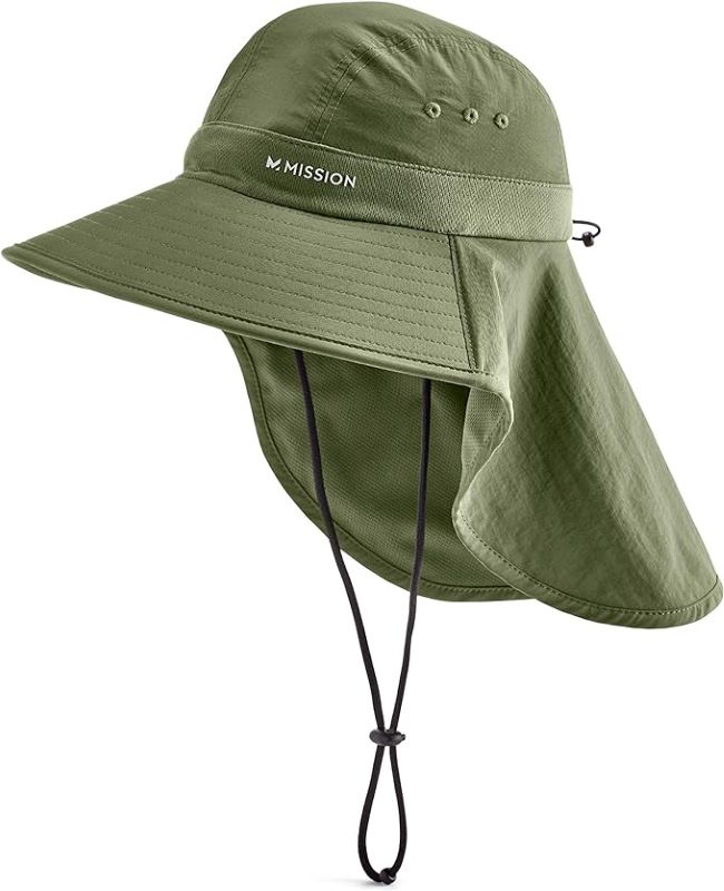 army green Sun Defender Cooling Neck Guard 