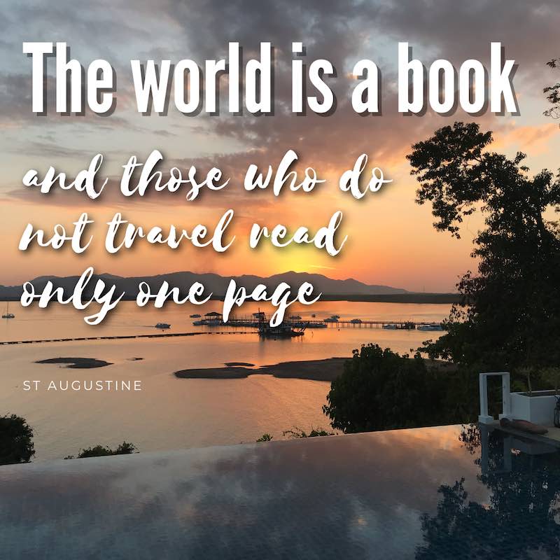 the world is a book quote about travelling