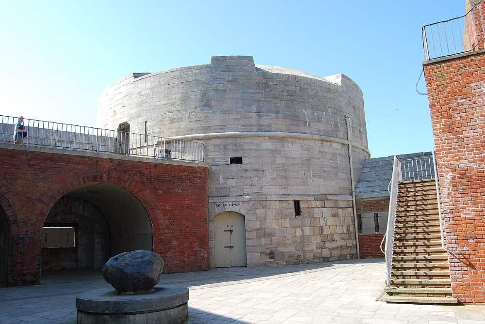 old round concrete tower