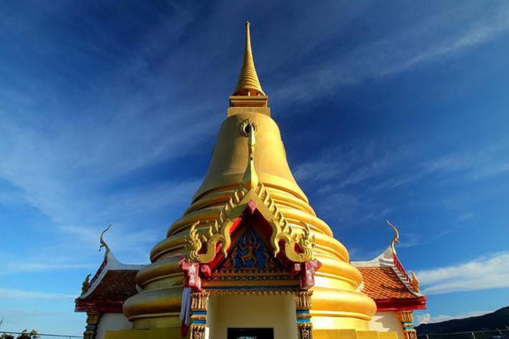 shimmering gold pagoda