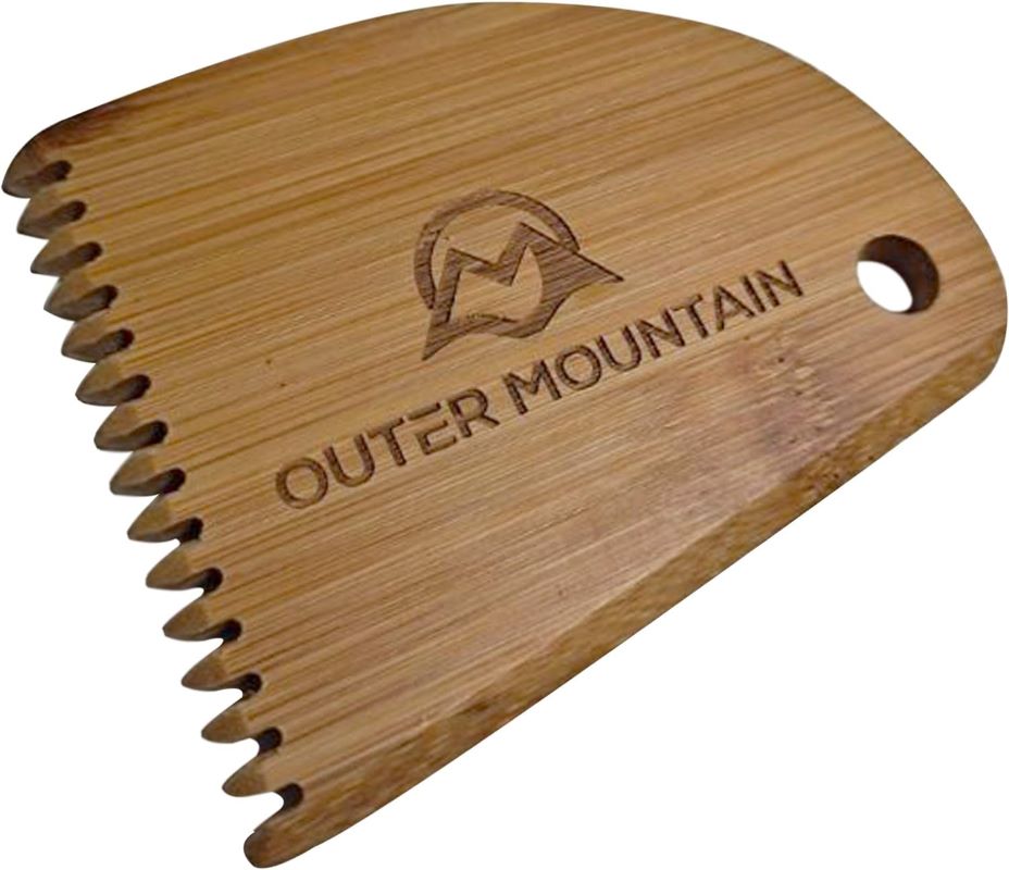 wooden serfer's wax comb